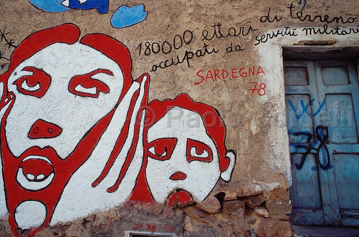 Wall painting, Orgosolo, Sardinia, Italy
 (cod:Sardinia 02)